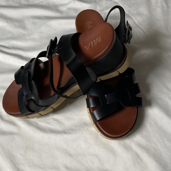 MIA Black and Brown Women's Sandals - Picture 2 of 16